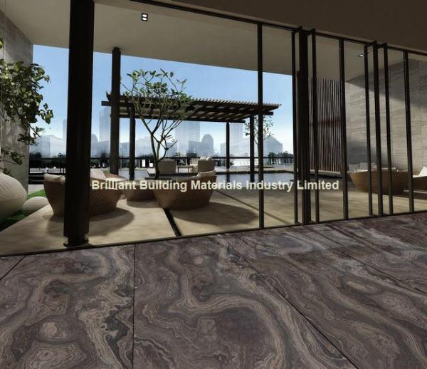 Buy cheap Brown Wooden Veins Marble Floor Tiles(Cross Cut) from wholesalers