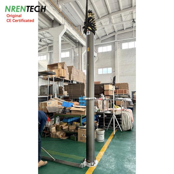 Buy cheap 20m lockable pneumatic telescopic mast 30kg payloads-3.7m closed height-for antenna from wholesalers