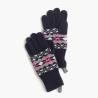 Buy cheap Customized Winter Knitted Gloves With Fingers / Fair Isle Jacquard Pattern from wholesalers