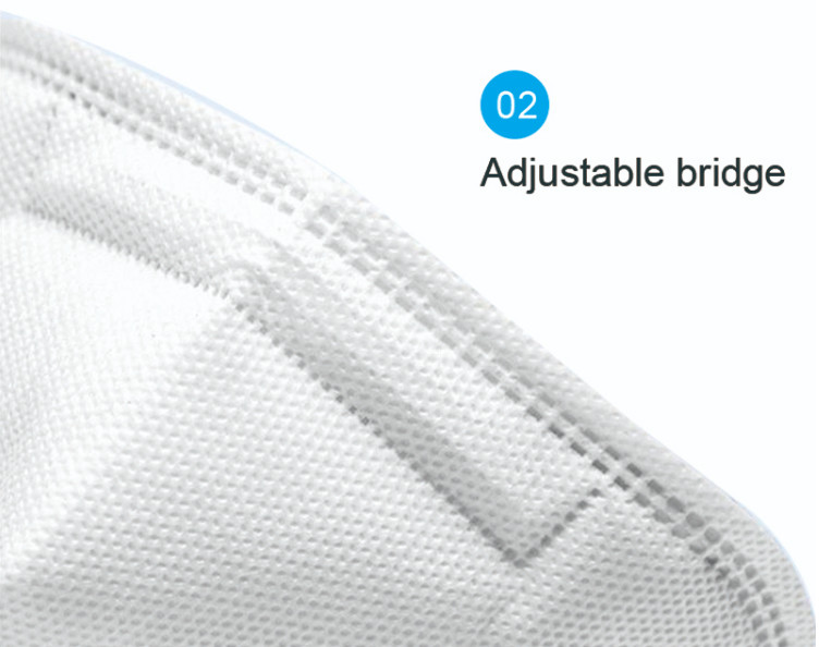 Fluid Resistant Disposable Earloop Face Mask , KN95 Medical Respirator Mask