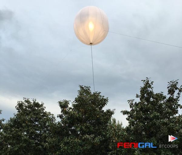 Buy cheap LED Ellipse Film Lighting Balloon 1200W Inflatable Suspension Balloon For Television And Film Lighting from wholesalers