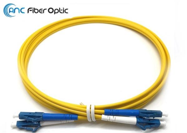 Buy cheap LSZH Singlemode Fiber Optic Patch Cables LC/UPC to LC/UPC Yellow 3 Meter from wholesalers