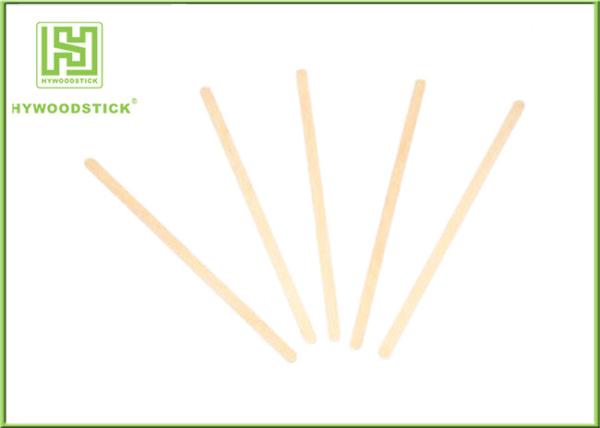 Buy cheap Natural Wood Sticks Birch Wooden Coffee Stirrers 1.3 / 1.5mm Thickness from wholesalers