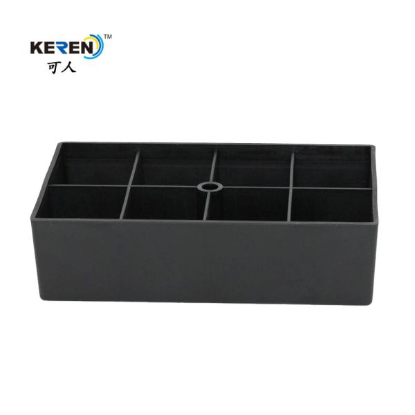 Buy cheap KR-P0265 55mmH Plastic Cabinet Feet Home Use , Rectangle Plastic Furniture Legs No Noisy from wholesalers