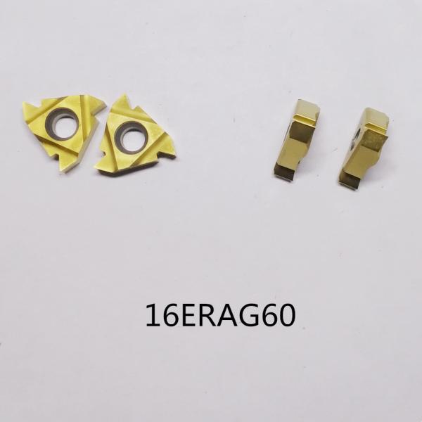 Buy cheap 16ERAG60 Golden Cast Iron Triangle Thread Carbide Inserts from wholesalers