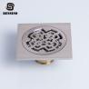 Buy cheap Nickel Drawing Square 10cm Bathroom Floor Drain Strainer from wholesalers