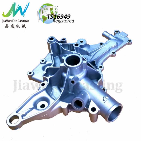 Buy cheap Shot Blasting Surface Aluminum Die Casting Auto Parts / Automobile Water Pump Covers from wholesalers