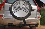 150KG Capacity Off-road Vehicle Spare Tire Rack Durable Steel Material for Audi