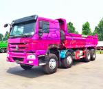 Hydraulic 50 - 60 Ton Dump Truck , HOWO 8x4 Strengthened Quad Axle Dump Truck
