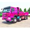 Buy cheap Hydraulic 50 - 60 Ton Dump Truck , HOWO 8x4 Strengthened Quad Axle Dump Truck from wholesalers