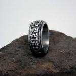 Fashion Men's Vintage Old Band Ring 316l Titanium Stainless Steel (SA343)