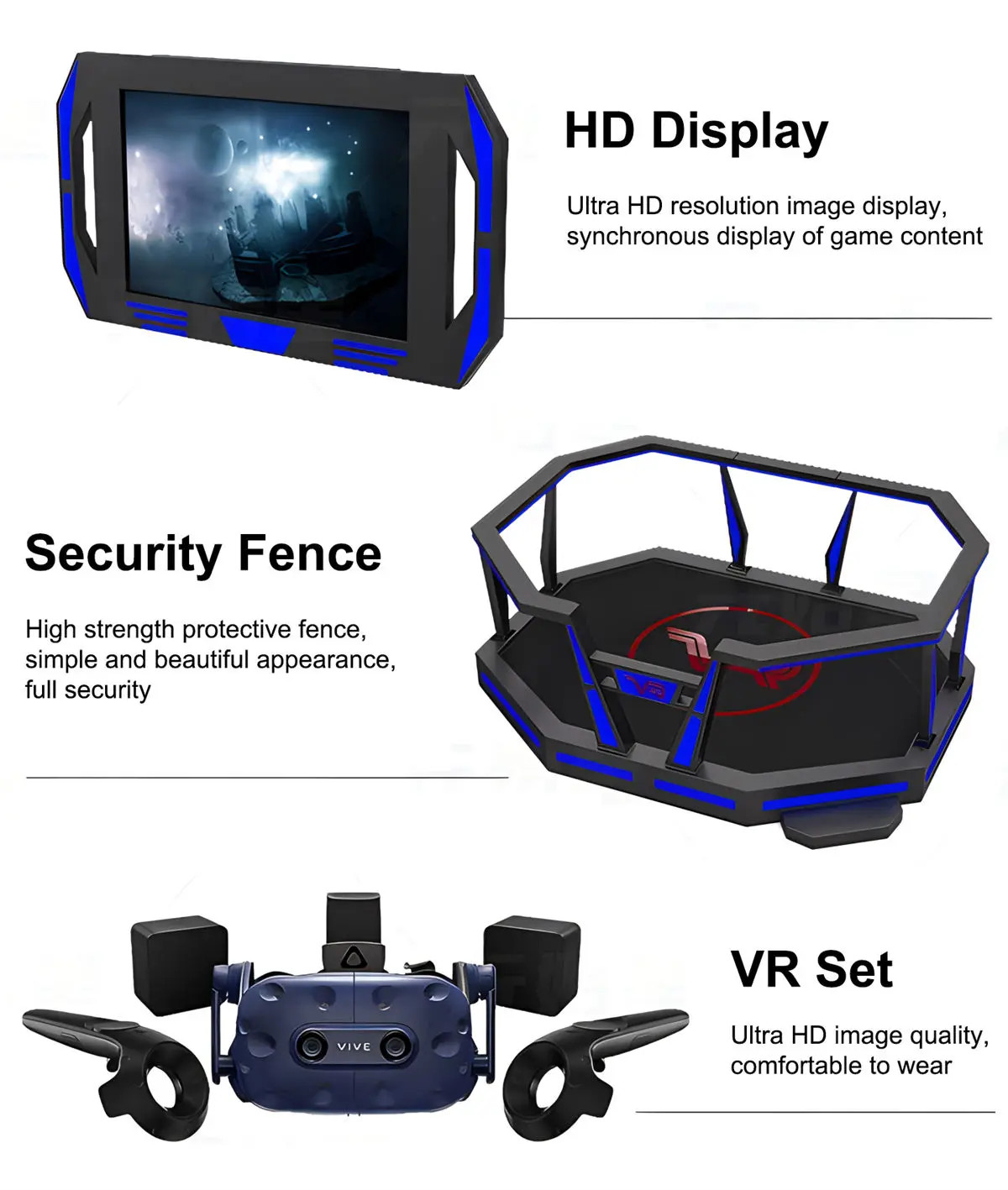9D VR Simulator Equipment Ultimate HTC VR Walking Platform For Immersive Virtual Reality Experience