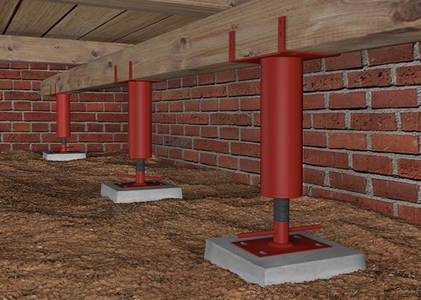 Buy cheap Crawl Red Space Support Jacks For Steel Structure Building from wholesalers