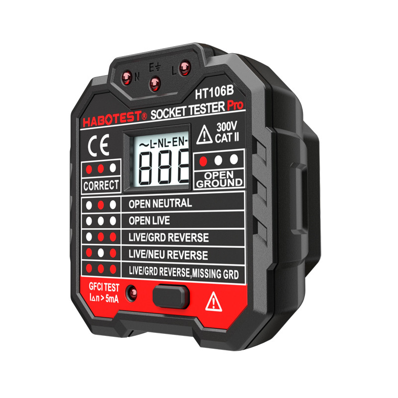 Buy cheap RCD GFCI Socket Outlet Tester With Voltage Measurement OEM Available from wholesalers