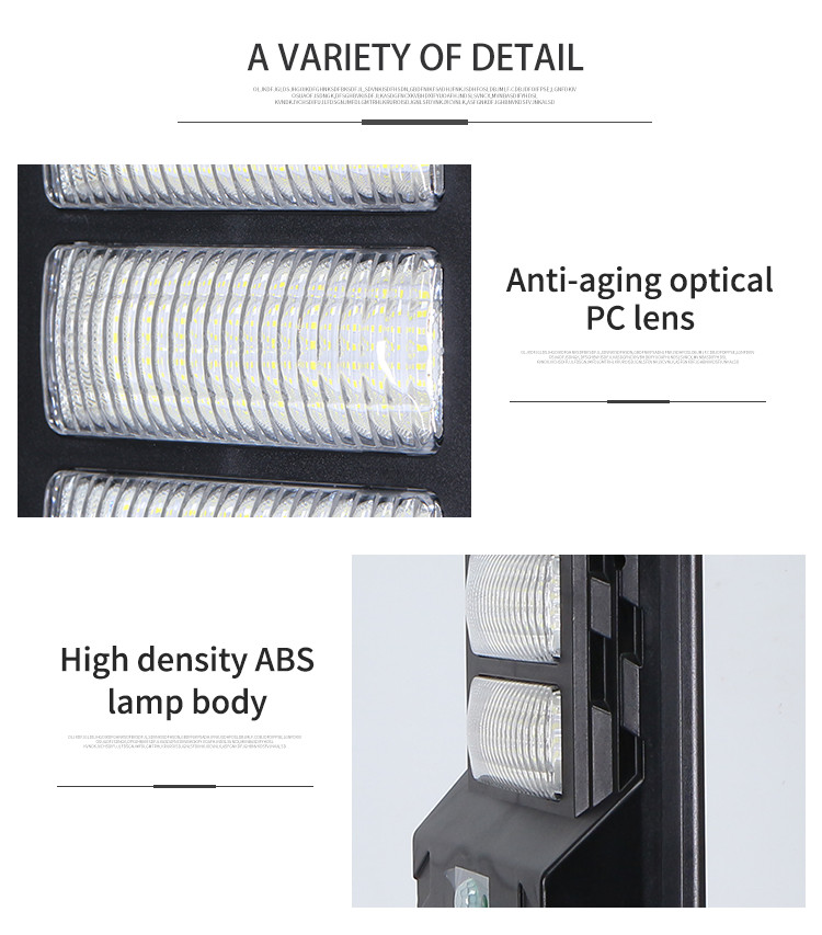 Motion Sensor All In One Solar LED Street Light 50W 100W 200W IP65 Waterproof Landscape Lamp