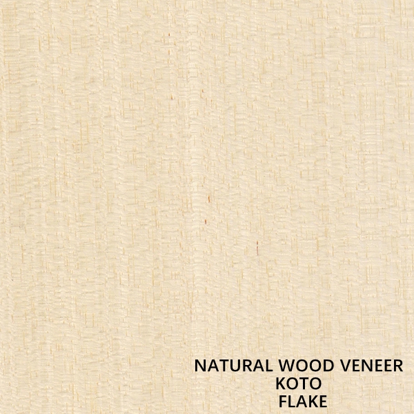 Natural Koto Wood Veneer Quarter Cut Special Straight Flake Grain Good Supply Capacity For Dyeing Process