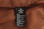 Water Resistant Coffee Faux Leather Bomber Jacket Womens 100% Polyurethane