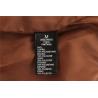 Buy cheap Water Resistant Coffee Faux Leather Bomber Jacket Womens 100% Polyurethane from wholesalers