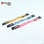 Durable Single Luminous Fiber Optic LED Light Up Pet Collar Cell Battery For