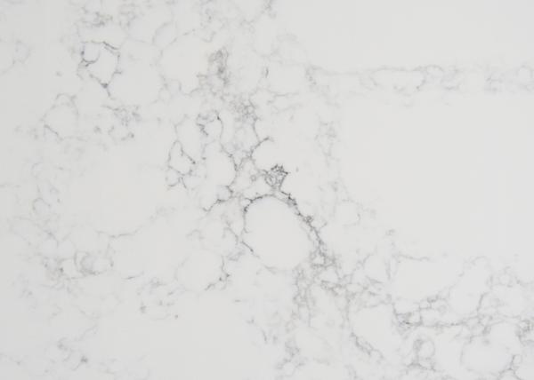 Buy cheap White Grey Engineered Quartz Stone Worktop 93% Natural Quartz 7% Resin from wholesalers
