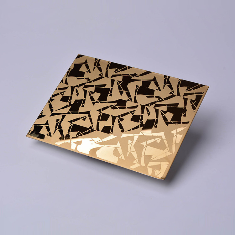 Mirror Etched Stainless Steel Wall Cladding Sheet For Decoration