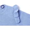Buy cheap Kid Ruffle Shoulder Girls Cardigan Sweaters Pointelle in Neck / Placket Trim from wholesalers