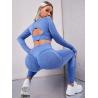 Buy cheap Workout Outfit Sports Wear Push up Yoga Suits Women Long Sleeves Scrunch Leggings Yoga Set Gym Fitness Set Run Clothes Tracksuit from wholesalers