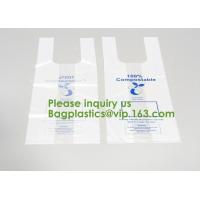 Buy cheap 100% Biodegradable Compostable Plastic T-Shirt Vest Bag For Shopping,Home product