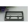 Buy cheap Hanging gold and gunmetal color zinc alloy custom double pin belt buckle for bags from wholesalers