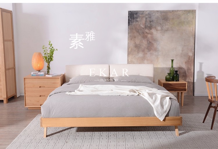 European Bedroom Furniture 4 Legs Wooden Bedside Night Stand Tables