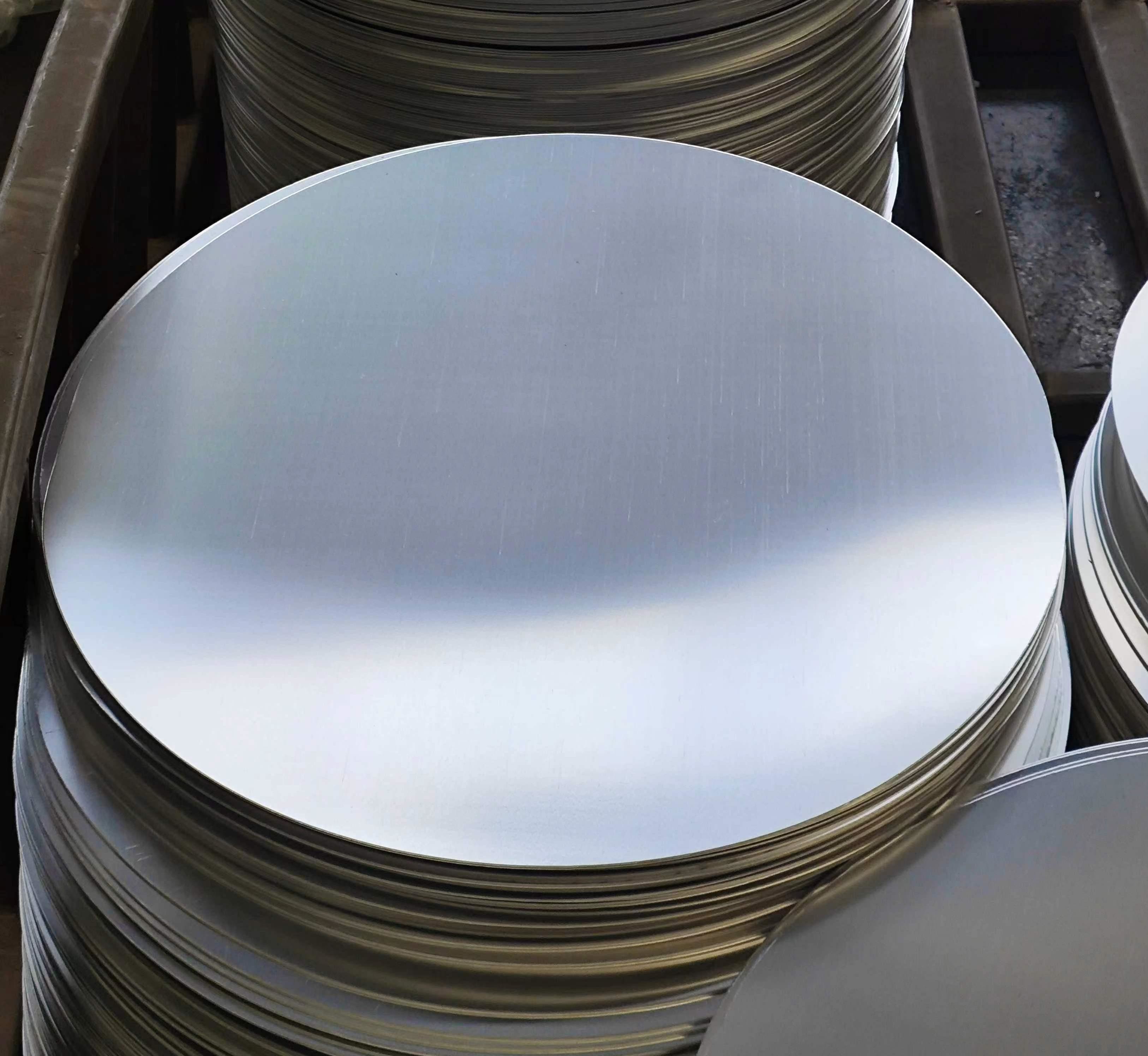 Mill Finish 0.3-6.0mm Aluminum Circle Plate For Cookware Lighting Reflector Decoration