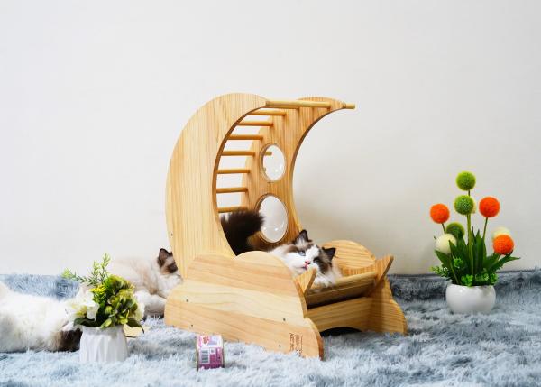 Buy cheap Hallupets Cat Scratcher House Pet Condo Cat Wooden Bed Tree House from wholesalers