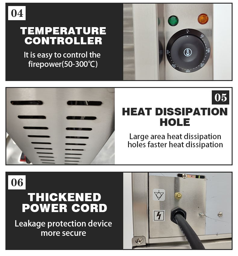 Flame Failure Protection Doner Kebab Machine for Automatic Grade Electricity Heating