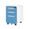Buy cheap 3 Drawer Steel File Cabinet Under Desk Movable Metal Filing Cabinet from wholesalers