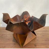 Buy cheap Unique Garden Decoration Warming Firewood Corten Steel Outdoor Fire Pit Heater product