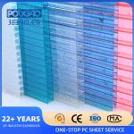 8mm 10mm Twinwall Multiwall Polycarbonate Roofing Sheet Transparente Circular