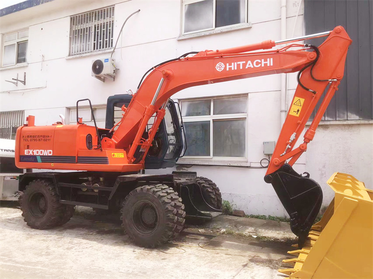 Original Hitachi EX100 EX100WD Excavator with 56.7KW and Original Hydraulic Cylinder
