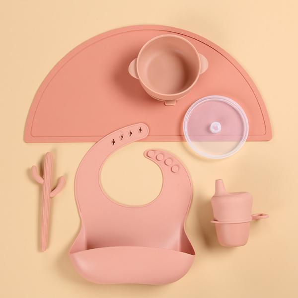 Buy cheap FDA Approved 100% Silicone Weaning Set , Microwave Safe Baby Feeding Sets from wholesalers