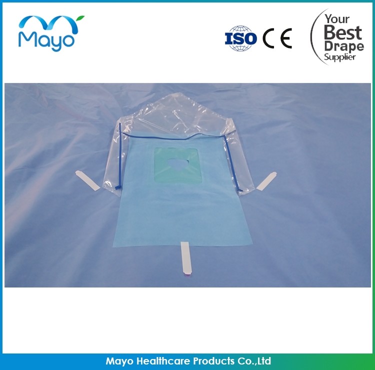 Surgical Neuro Drape with Fluid Collection Pouch, 100" x 95", Sterile