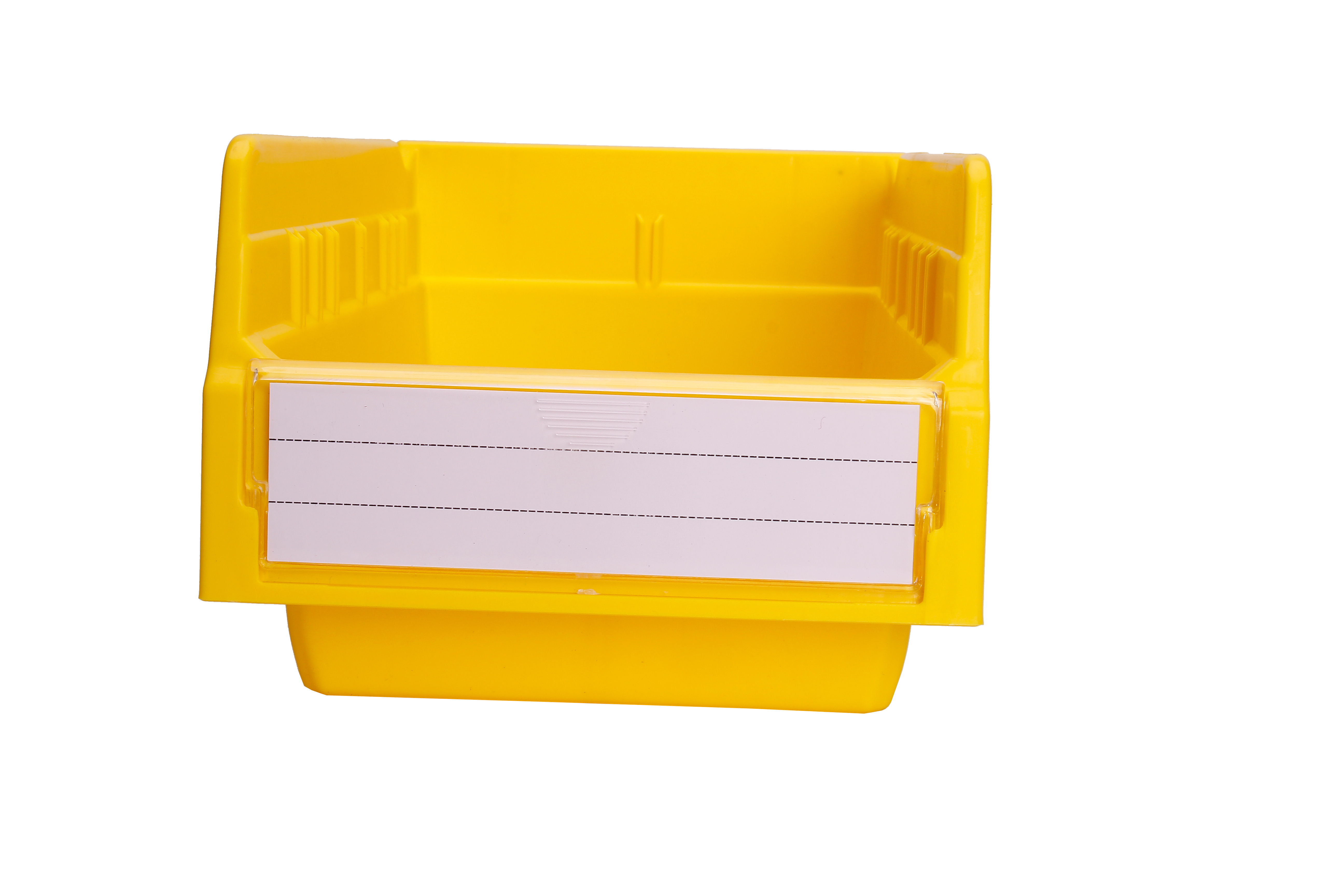 NO Foldable Plastic Shelf Bin for Stacking Medicine in Warehouse Semi-Open Front Crate
