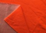 Polyester Cotton Neon Orange Workwear Weft Knitted Fabric