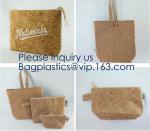 Cork Wood Pencil Case Bag School Pencil Holder Bag,Makeup Organizer Toiletry Bag
