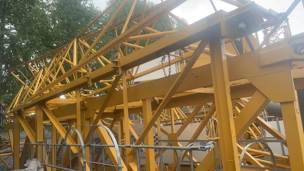 Po Tain Used Tower Crane 6516 in Perfect Working State Luffing Crane