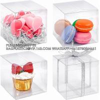 Buy cheap Clear Boxes For Favors 4 X 4 X 4 Inch Clear Gift Boxes For Party Favors Cupcake product