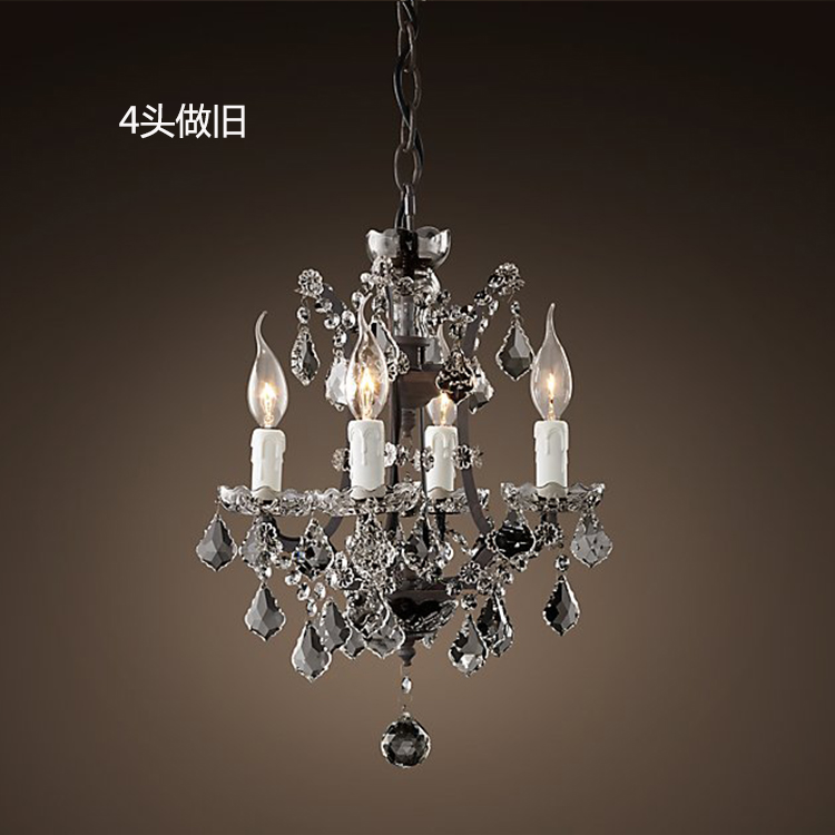 Vintage Black iron dining room Living room Chandelier (WH-WI-01)