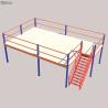 Buy cheap Durable Industrial Mezzanine Floor Easy Operation 2-3 Level Orange Beam RAL2004 from wholesalers