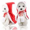 Buy cheap Adjustable Pet Christmas Outfit Fleece Cloak Cats And Dogs Apparel Red Hat from wholesalers