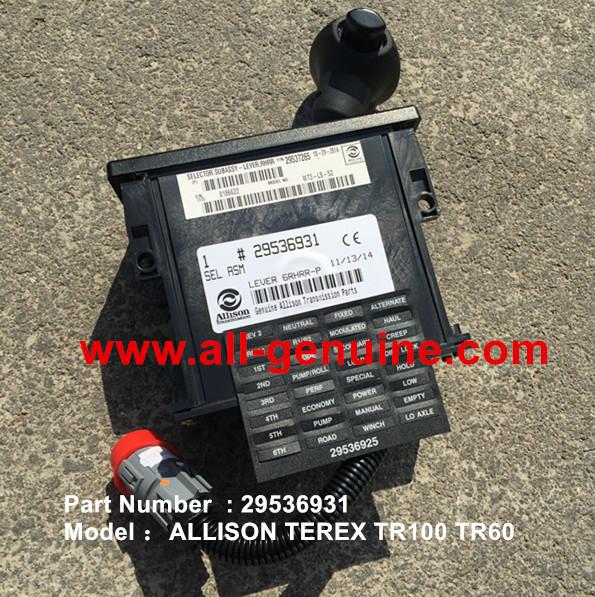 Buy cheap TEREX ALLISON 29536931 TRANSMISSION SHIFT SELECTOR NHL DUMP TRUCK TR100 from wholesalers