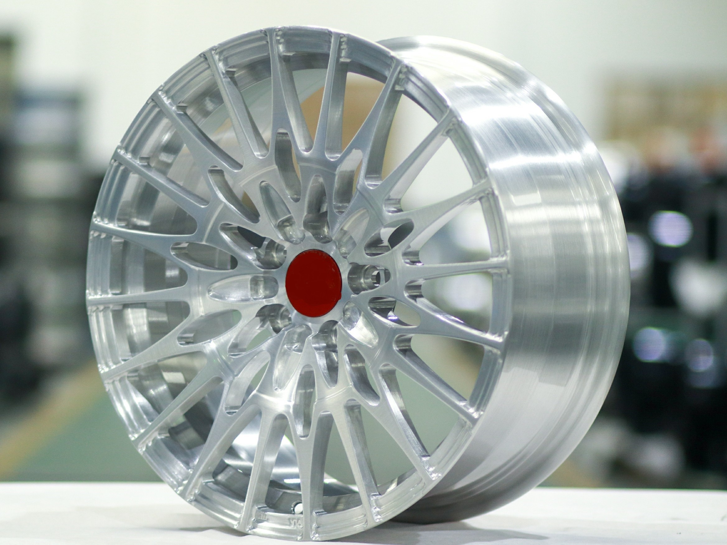 Custom forged 6061 aluminum alloy electroplate Chrome Slivery Brush Forged wheels rims