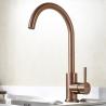 Buy cheap Stainless Steel 304/316 Material Kitchen Fitting Single Handle Sink Faucet Hot Sales Water Faucet With Copper Color from wholesalers